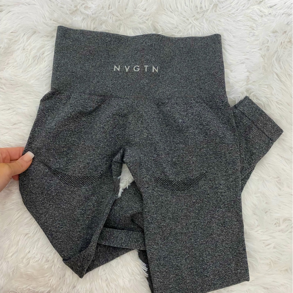 NVGTN Black Speckled Contour Seamless Leggings